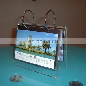 Transparent Plexiglass Latest Acrylic Calendar Stand thumbnail-3