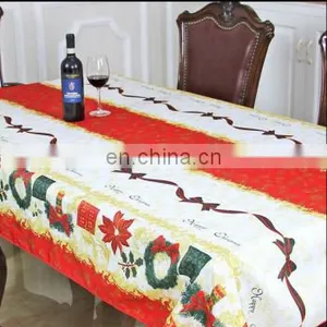 Elegant Rectangular Round Polyester Table Clothes for Christmas Decoration thumbnail-1
