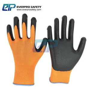 Oil Resistant 13G Polyester Liner Nitrile Dipped Work Gloves With EN388 4121X thumbnail-5