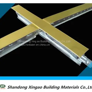 Gold-Plated Surface, T-Grid/Bar With White Bottom Center Line, Export to Vietnam. thumbnail-1