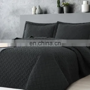 China Winter Black And White Bedding Set Comforter Queen Polyester Bed Spread Cover Bedding Quilt Set thumbnail-2