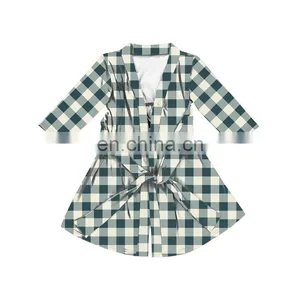 Bridal Dressing Gown Women Floral Robe Bridesmaid Kimono Sleepwear thumbnail-2