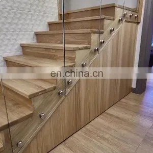 Staircase Post Frameless Glass Clamp Balcony Standoff Stainless Steel Railing Fittings thumbnail-1