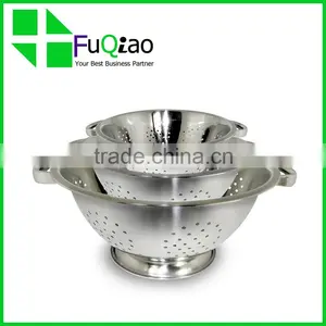 Hot Sale Cooking Tools Food Grade Mini Stainless Steel Colanders With Legs thumbnail-1