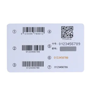 Plastic Card With Scratch-off Label as the Loyalty Card and Prepaid Phone Card thumbnail-1