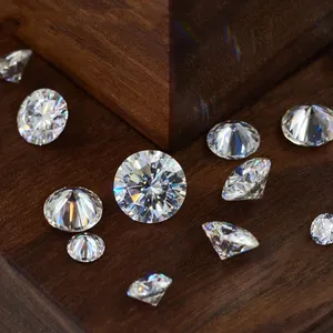 White Melee Moissanite Diamond for Teeth Grillz Df Color 0.8mm-2mm Moissanites 1 Carat Per Bag thumbnail-1