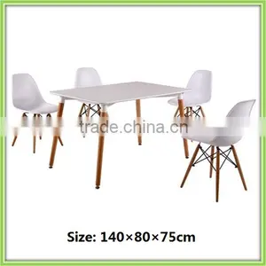 Hot Sale White Garden Outdoor Plastic Dining Room Table Set thumbnail-1