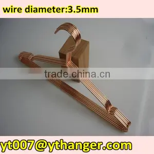 Great Copper Wire Metal Hanger Shiny Display Copper Clothes Hanger thumbnail-3