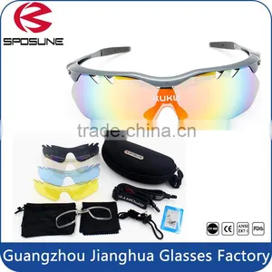 UV400 Anti Radiation Glasses Protections Lens Hardness Cycling Running Sports Sunglasses thumbnail-1