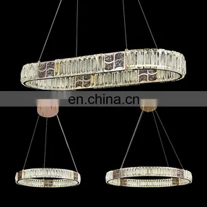 Modern Style Residential Decoration Living Room Dining Room Luxury LED Crystal Pendant Lamp thumbnail-2