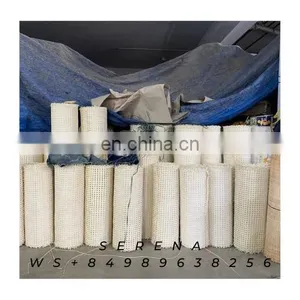 High Quality Natural Mesh Rattan Cane Webbing Roll Woven Bleashed Rattan Webbing Cane thumbnail-1