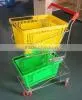 Japan Style Double Layer Basket Shopping Trolleys thumbnail-1