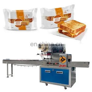 Good Quality Auto Bread Pillow Bag Horizontal Packaging Machine for Sliced Toast Bread Slice Bread Packing Machine Price thumbnail-1