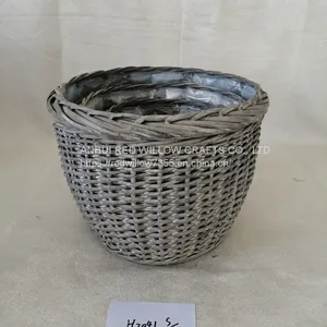 Custom Flower Basket Willow Storage Basket With Handle For Garden&Decoration Use thumbnail-1