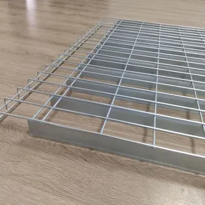 High Density Heavy Duty Welded Storage Galvanized Steel Waterfall Standard Size Wire Mesh Deck Panel thumbnail-1