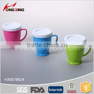 300ML PP PLASTIC MUG WITH LID FOR OFFICE thumbnail-1