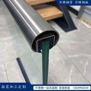 Stainless Steel Glass Guardrail Handrail Surface Tube thumbnail-1
