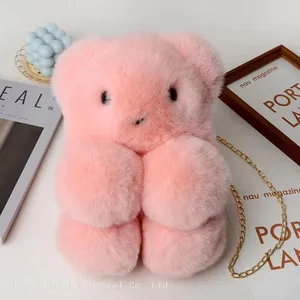 025Children's Schoolbag Plush Bag Cute Bear Bag Cartoon Bag Faux Fur Bag Super Cute thumbnail-1