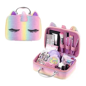 Popular Kids Cosmetics Makeup Set Include Kids Nail Polish Children Eyeshadow Pretend Cosmetic Toys for Kids Girls Beauty Set thumbnail-1