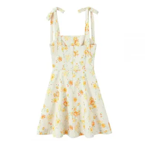 Women's 2025 Fashion Decoration Printed Poplin Dress for Women thumbnail-1