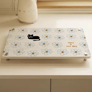 Sheenyoo Absorbent and Quick Drying Custom Printing Diatomite Stone Drying Mat for Kitchen Counter thumbnail-5