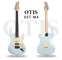 Wholesale OTIS 0ST-M4 Blue Electric Guitar (Canadian Maple Neck, Poplar Body, S-S-H Alnico Pickup) Accept OEM ODM Custom Logo thumbnail-1