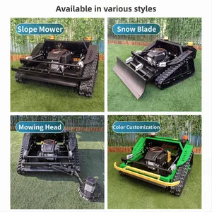 In Stock Fast Delivery 800mm 1000mm Robot Brush Cutter Grass Cutter Zero Turn Remote Control Crawler