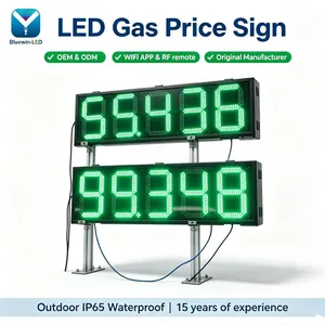 Custom Size LED Gas Station Fuel Price Display OEM Manufacturer 7segment Digital Led Gas Price Sign thumbnail-4