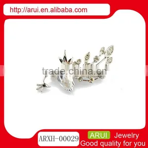 Invitation 2014 Rhinestone Silver Peacock Animal Brooches Pins China thumbnail-1