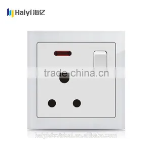 UK 13A Socket White Glass CE BS Approved UK Standard Electrical Wall Socket thumbnail-4