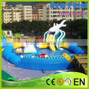 New Point 2015 Summer Beautiful Commercial Used Inflatable Pool Slide thumbnail-1