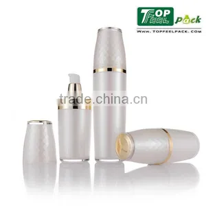 120ml Acrylic Plastic Oval Shape Cosmetic Packaging Lotion Bottle thumbnail-1