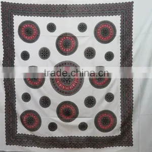 Handcrafted Natural Cotton Tapestry Twin Size 3d Hippie Tapestry Wall Hanging Dorm Decoration thumbnail-3