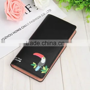5 Colors Latest Cute Cartoon Woodpecker Pattern Leather Young Girl Wallet thumbnail-4