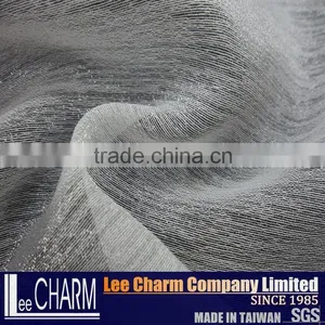 Polyester Nylon Slub Organza Tulle Fabric thumbnail-3