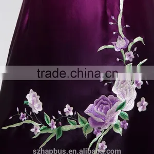 100% Silk Dress With Handmade Embroidery Artworks- Suzhou Embroidery thumbnail-5