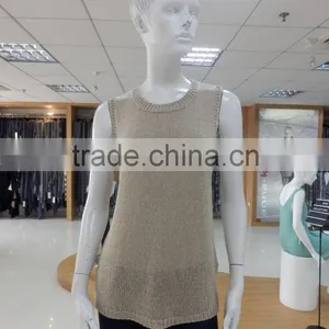 2016 Summer New Stylish Ladies Sweater With the Slit at Sideseam and Hole at Back Panel thumbnail-1
