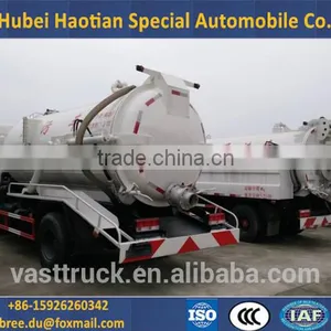 3~12 Cbm Waste Water Suction Truck for Sewage Cleaning/fecal Treatment thumbnail-1