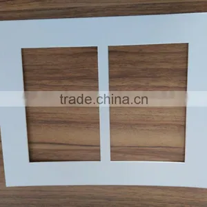 SUNBOW White Matboard and Cream Core of 2 Openings and 1.2mm Thickness Matboard thumbnail-1