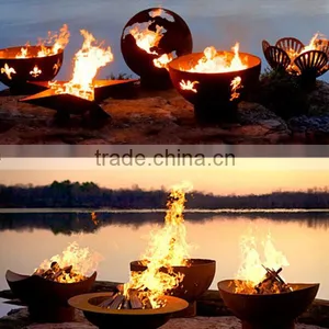 Metal Rust Design Fire Ball Fire Pit Ball thumbnail-5