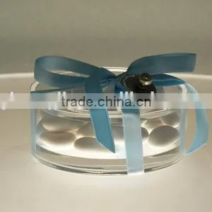Round Shape Transparent Acrylic Storage Box thumbnail-1