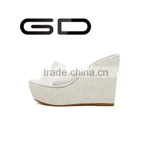 GDSHOE Ladies Open Toe Wedge Heels Sandal Slippers thumbnail-4