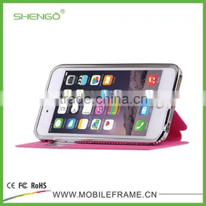 2015 Metal Cell Phone Leather Cases for IPhone thumbnail-1