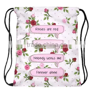 Brand New 3D Printed High Quality Travel Drawstring Toiletry Bag With Cord thumbnail-6