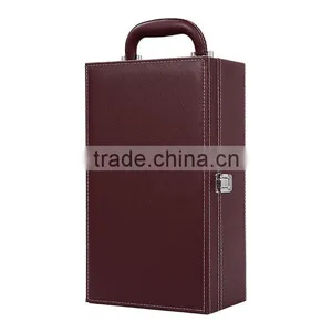 Custom Logo Printed High End Leather Wine Gift Box thumbnail-5