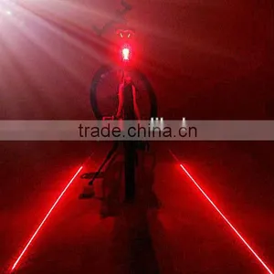 LED Bicycle Laser Tail Light/braking Warning LED Bike Light thumbnail-1