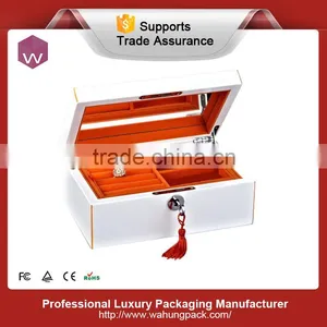 Orange Color Velvet Insert Storage Jewelry Box for Ring thumbnail-2