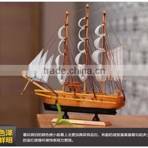 2016 Endeavour Yatch L60cm Wood, High Quality Wood Boat Model , Ship Model For Souvenir Quality Choice thumbnail-3