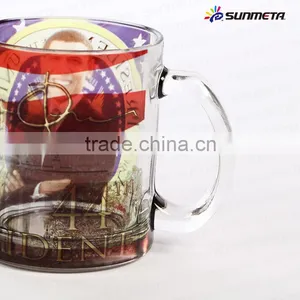 Sunmeta Glass Cup for Sublimation Glass Beer Mug for Custom Printed Mug MKB-06 thumbnail-3