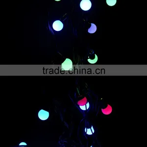 AC 110V 5M Led String Lights With 50led RGB Ball LED Color Changing With 16 Feet Linkable Ball String Christmas thumbnail-6